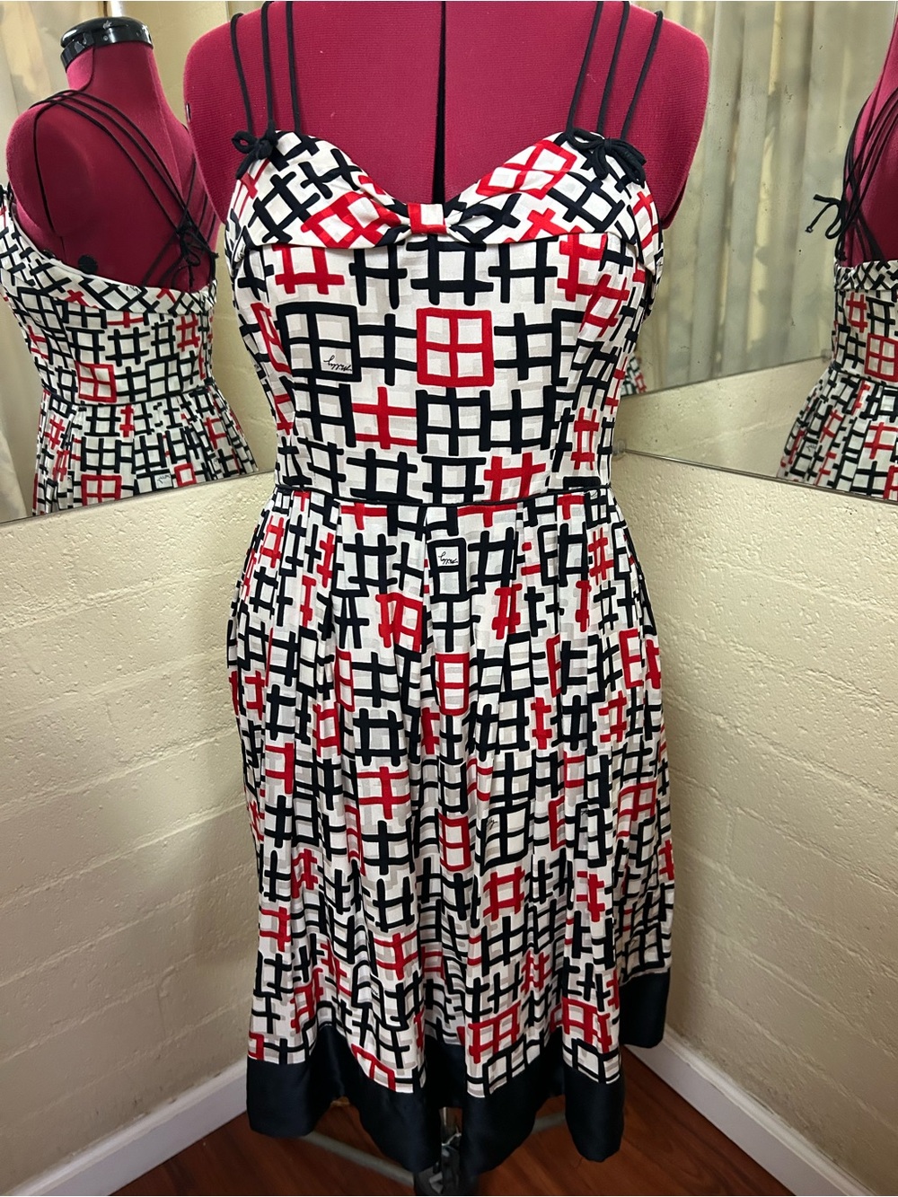 Vintage Milly SILK dress w/ silk lining